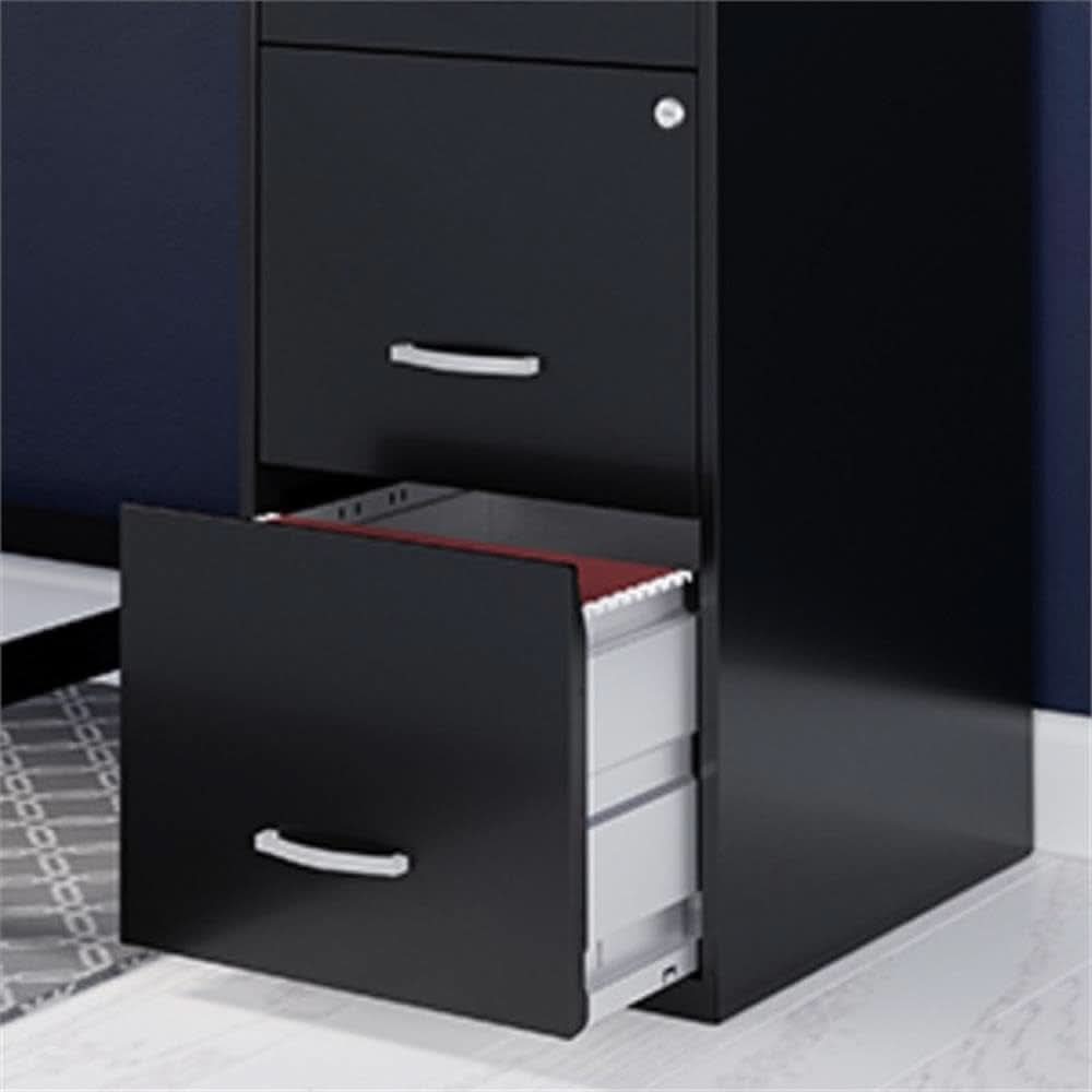 Space Solutions 18In Deep File Cabinet Arctic Silver