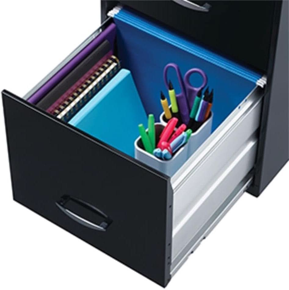 Space Solutions 18In Deep File Cabinet Arctic Silver