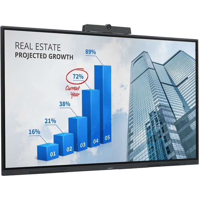 Spectacular 4K Ultra-Hd 75 Class (74 - 1/2 Diagonal) Aquos Board Interactive Dis