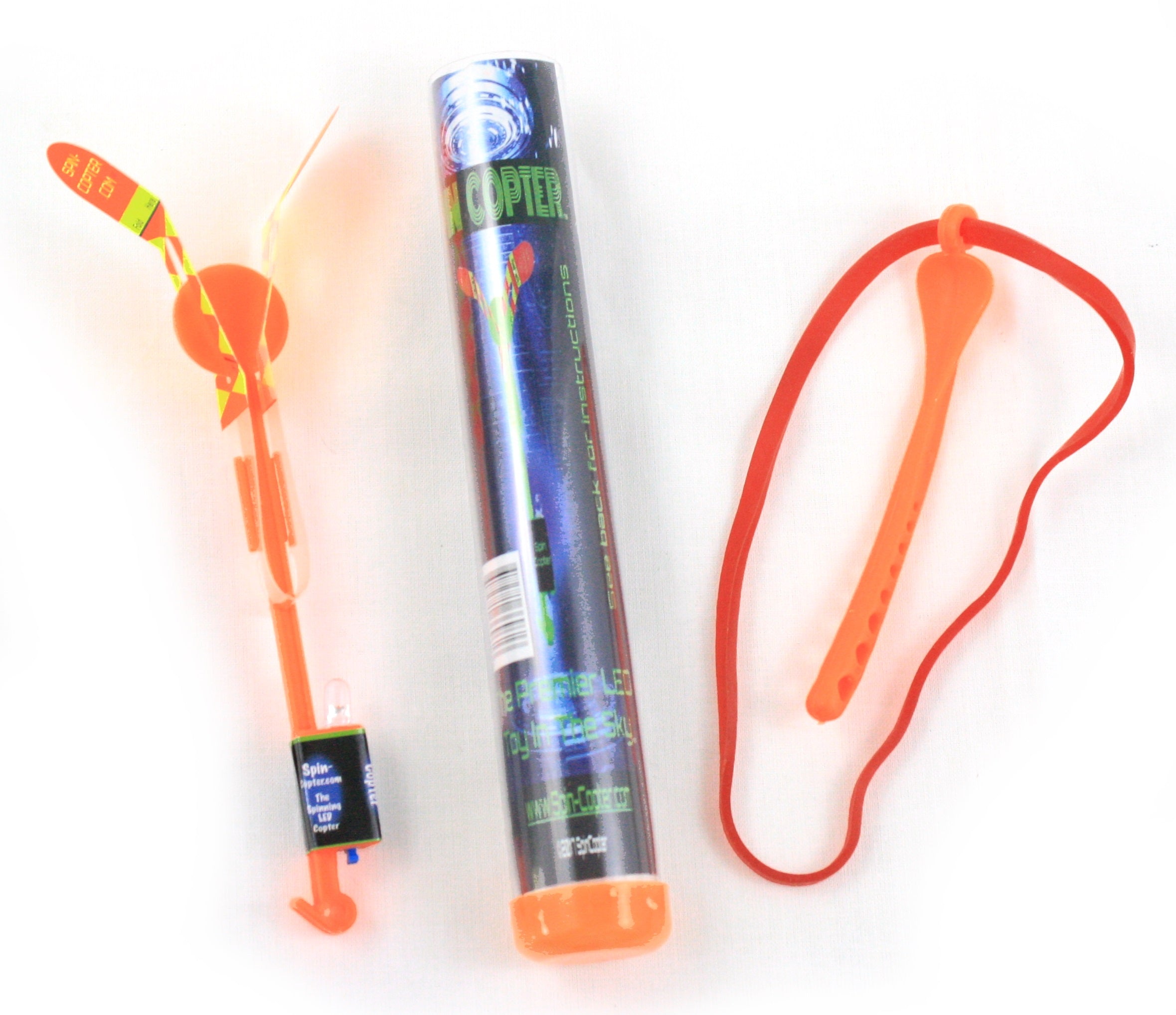Spincopter LED Flying Machine - Orange