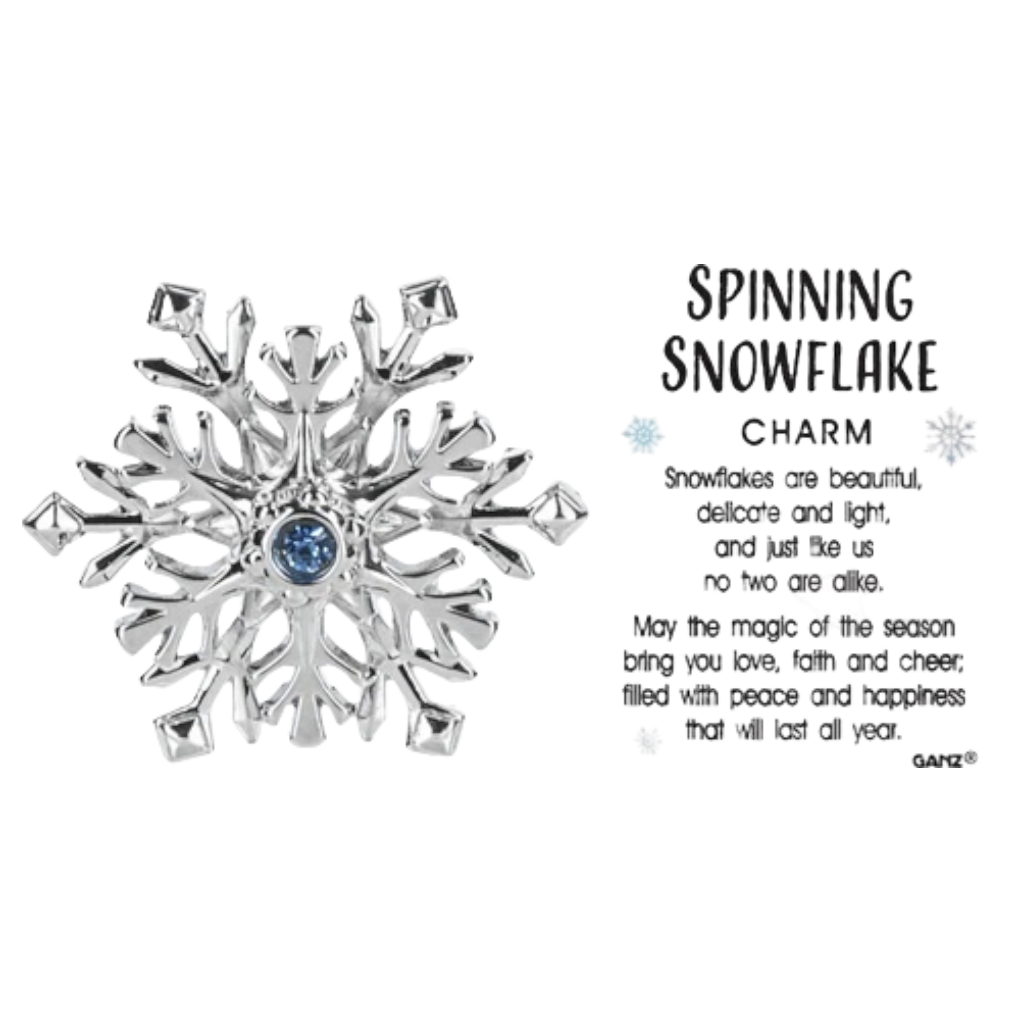 Spinning Snowflake - Pocket Charm