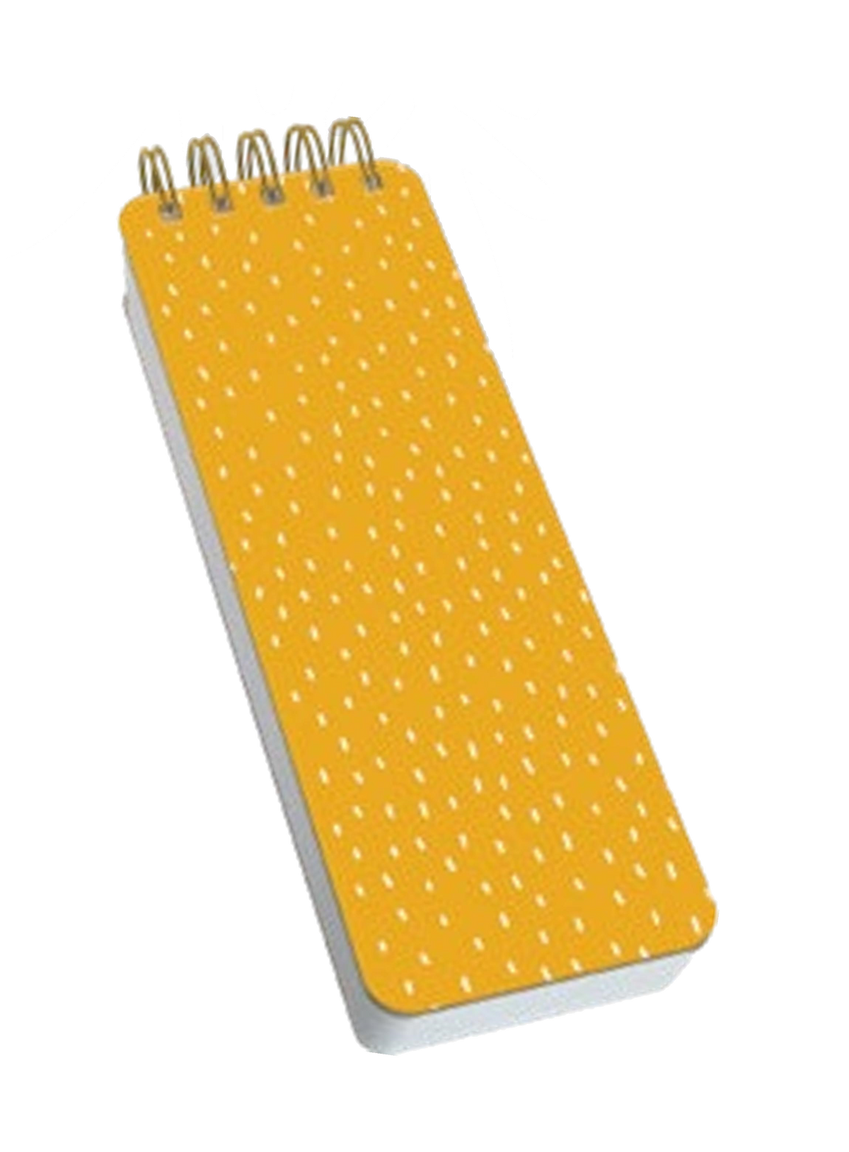 Spiral Chunky Notepad - Yellow Sprinkle