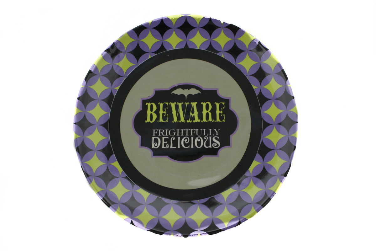 Spooky Plate - Beware Frightfully Delicious