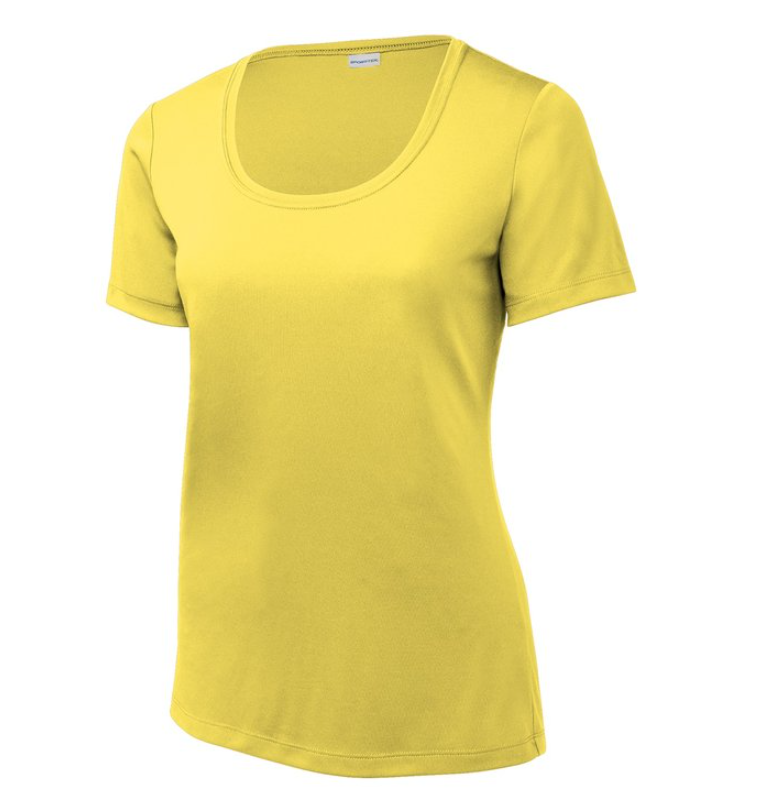 Sport-Tek® Ladies Posi-UV™ Pro Scoop Neck Tee – Sun Protection Meets Sleek, Sporty Style