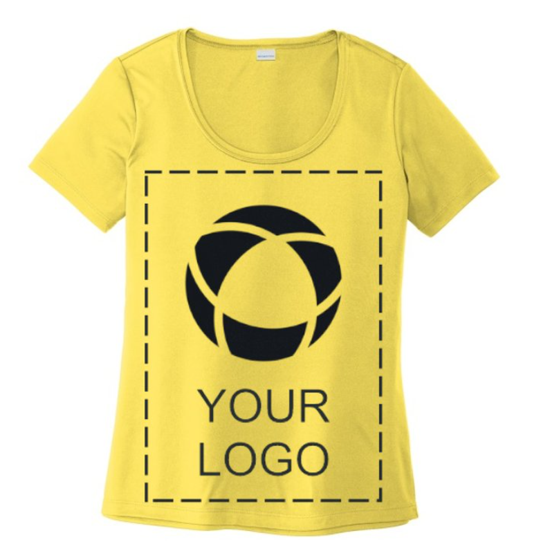 Sport-Tek® Ladies Posi-UV™ Pro Scoop Neck Tee – Sun Protection Meets Sleek, Sporty Style