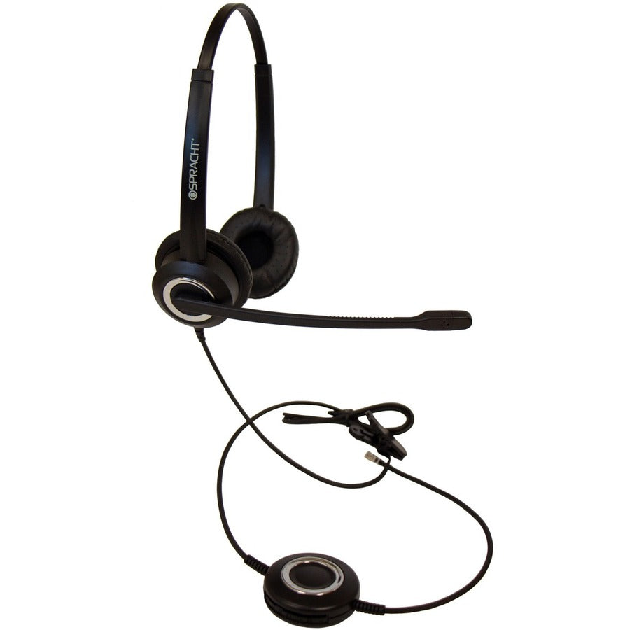 Spracht ZUM ZUMRJ9B Noise Canceling Stereo Headset - RJ9 Wired Binaural | Spracht