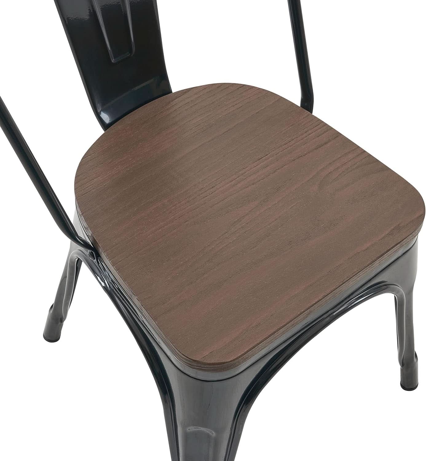 Stackable Metal Dining Chair 18 Inch For Kitchen Use