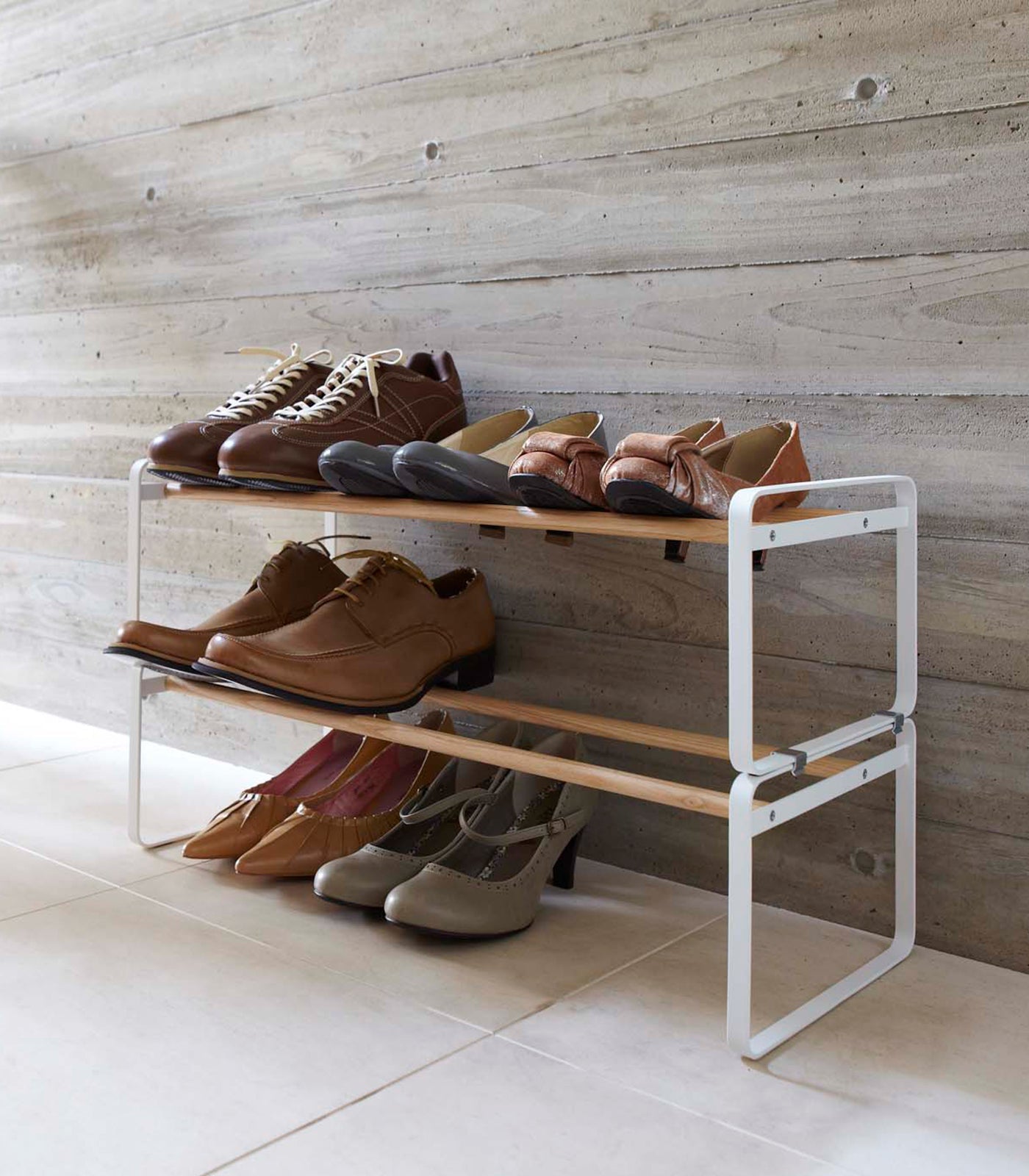 Stackable Shoe Rack (7" H) - Steel