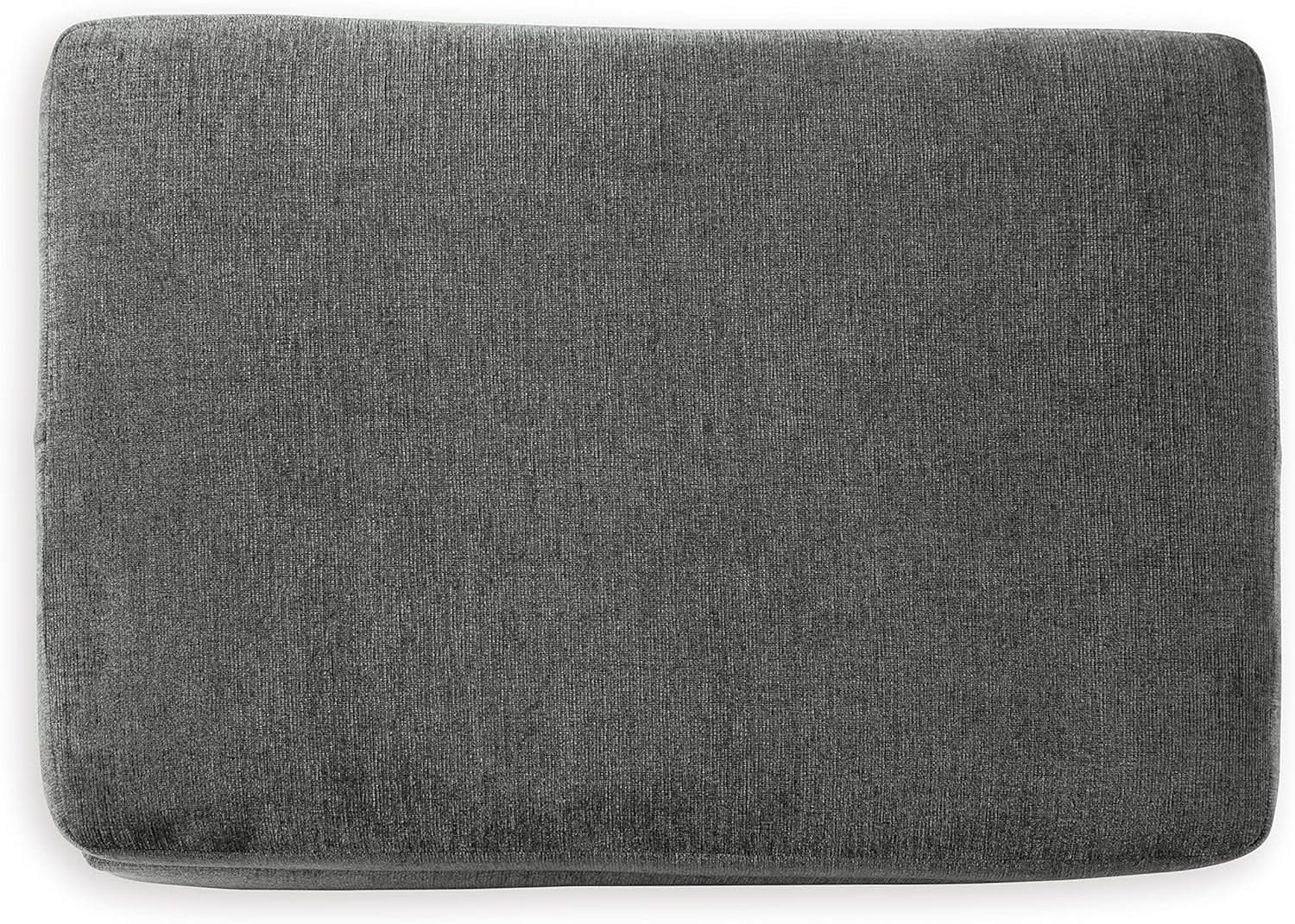 Stairatt Rectangular Gray Upholstered Ottoman Cushioned