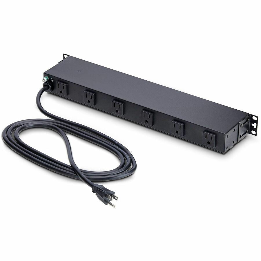 StarTech 1U 19in Rackmount PDU 12x NEMA 5-15R Right-Angle Outlets