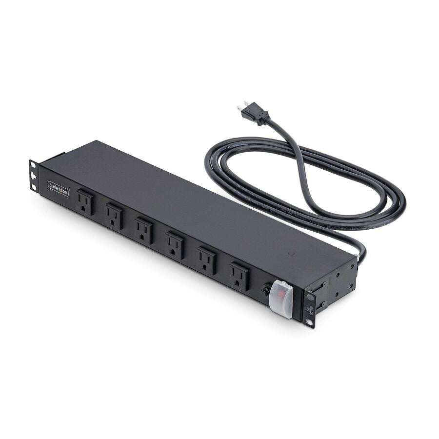 StarTech 1U 19in Rackmount PDU 12x NEMA 5-15R Right-Angle Outlets