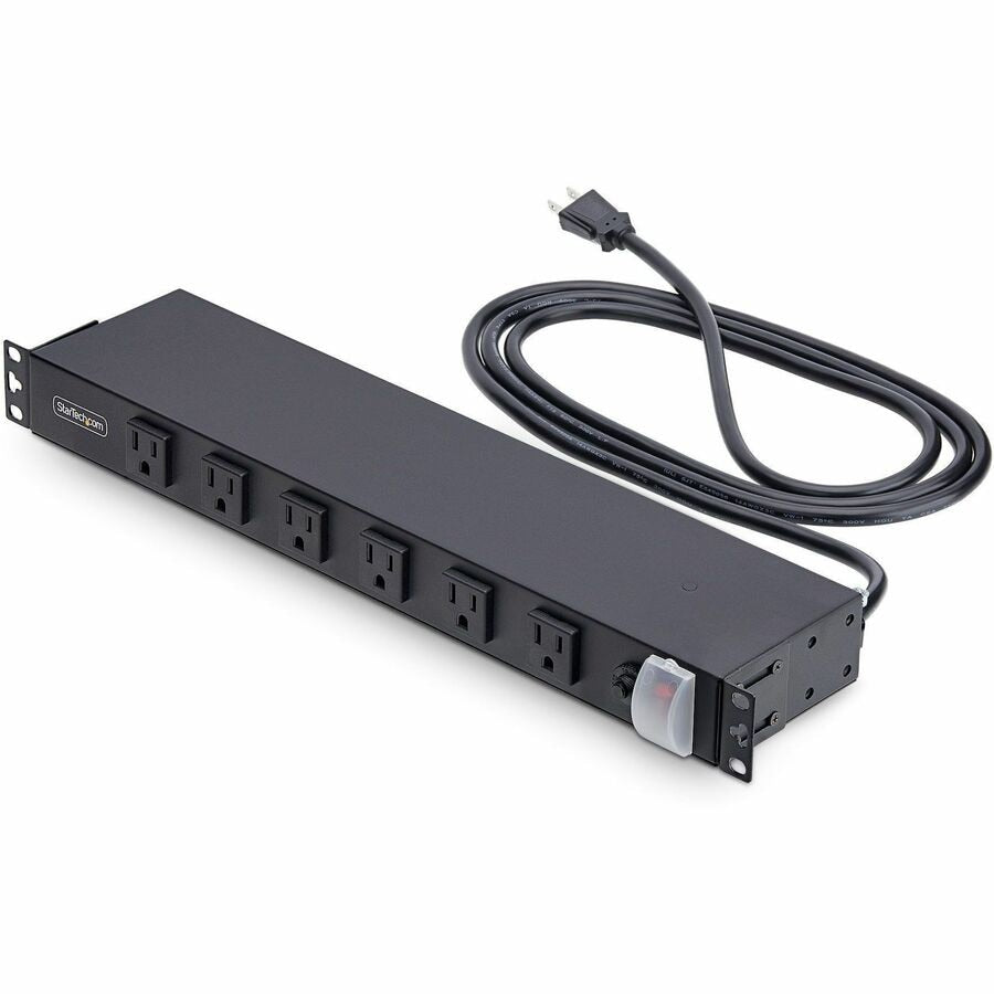 StarTech 1U 19in Rackmount PDU 12x NEMA 5-15R Right-Angle Outlets