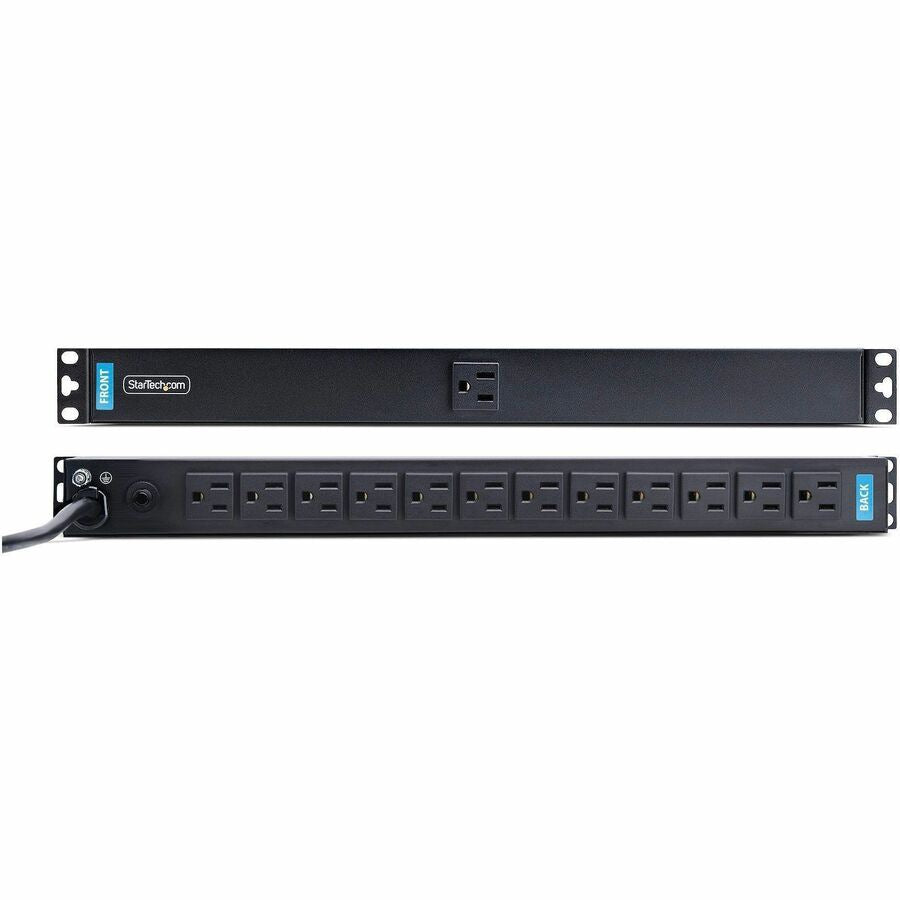 StarTech 1U Rackmount PDU 13x NEMA 5-15 Outlets for 19" Racks