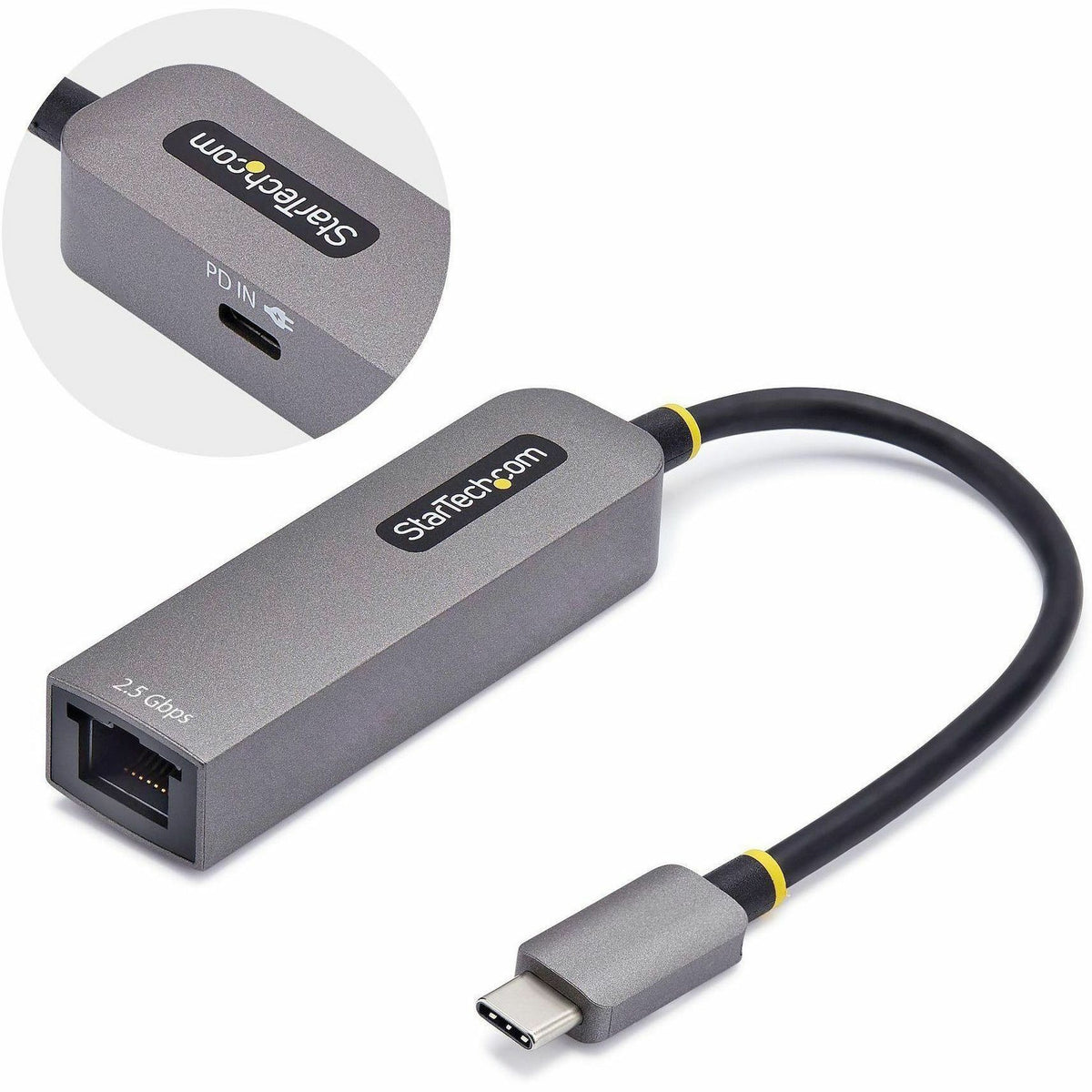 StarTech 2.5GbE USB-C to Ethernet Adapter with 100W PD for Professiona