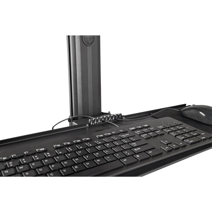 StarTech Mobile Workstation Cart with Monitor Mount and CPU Holder WKSTNCART
