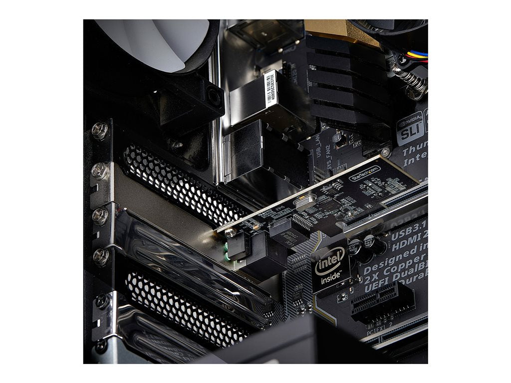 StarTech.com 1-Port 2.5G NBASE-T PCIe Network Card, Computer Network Interface Card, Intel I225-V, Single-Port Ethernet, Multi-Gigabit PR12GI-NETWORK-CARD