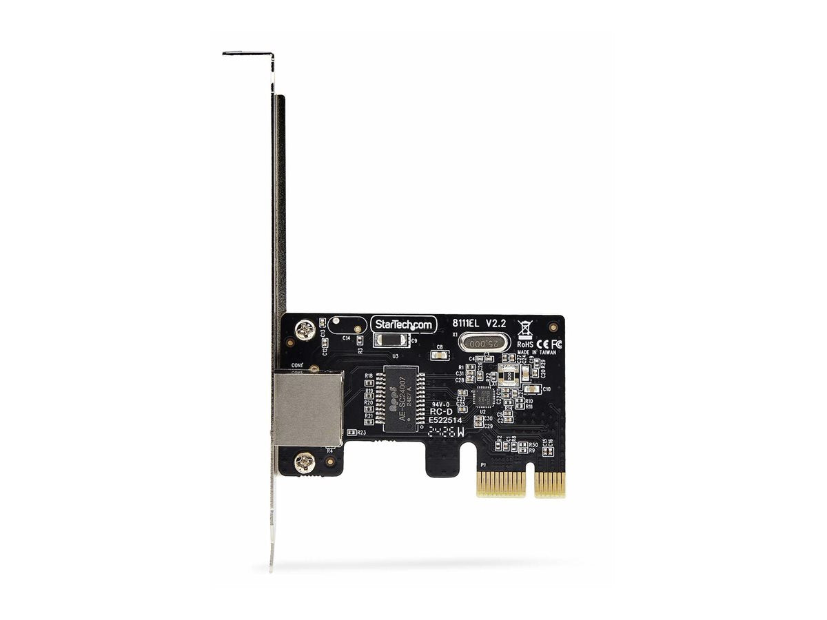StarTech.com 1-Port Gigabit PCIe Network Adapter Card, TAA Compliant - Network adapter - PCIe low profile - Gigabit Ethernet ST1000SPEX2T