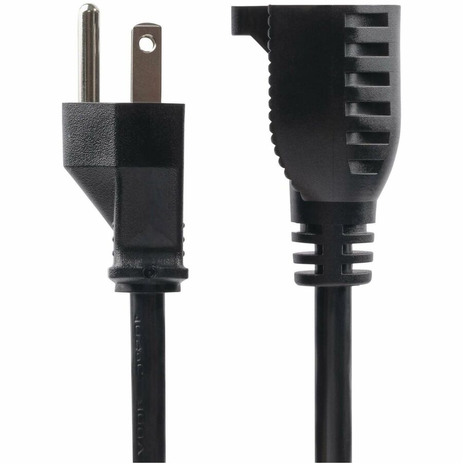 StarTech.com 10ft (3m) Power Extension Cord NEMA 5-15P to NEMA 5-15R AC Power Cable 10A 12