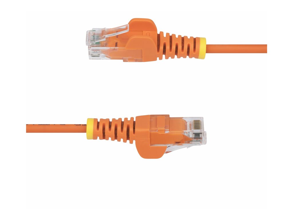 StarTech.com 10ft Orange Slim CAT6 Ethernet Cable, Snagless, 28AWG, LSZH - Patch cable - RJ-45 (M) to RJ-45 (M) - 10 ft - 0.1 N6PAT10ORS