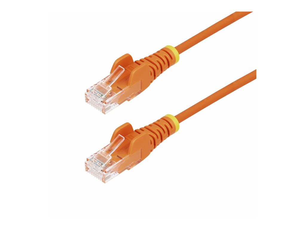 StarTech.com 10ft Orange Slim CAT6 Ethernet Cable, Snagless, 28AWG, LSZH - Patch cable - RJ-45 (M) to RJ-45 (M) - 10 ft - 0.1 N6PAT10ORS