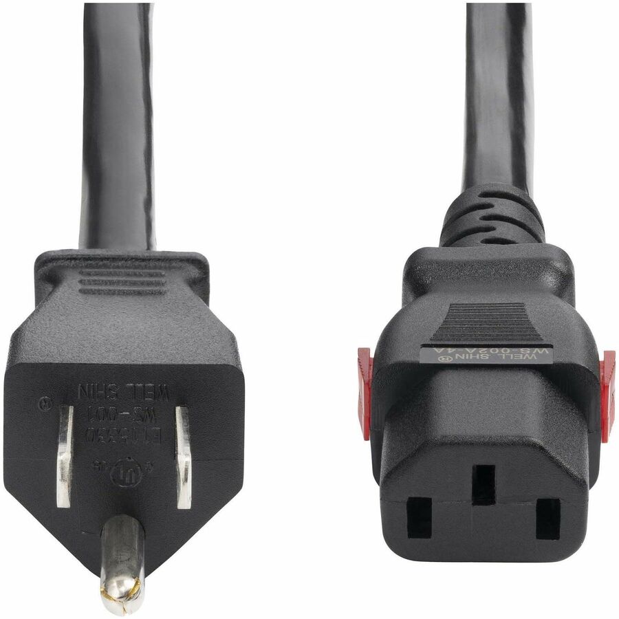 StarTech.com 12ft (3.6m) Heavy Duty Power Cord NEMA 5-15P to Locking C13 AC Power Cable 15