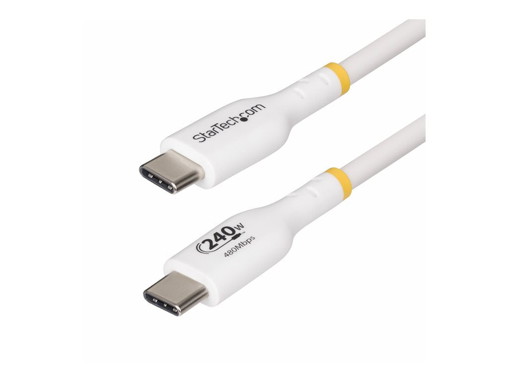 StarTech.com 13ft USB C Charging Cable, USB-IF Certified USB-C Cable 240W - USB cable - 24 pin USB-C (M) to 24 pin USB-C (M) USB2EPR13FW