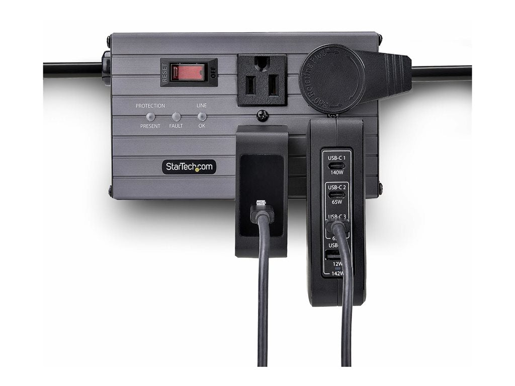 StarTech.com 140W USB-C Wall Charger, USB-C/USB-A, PD GaN Power Adapter - Power adapter - GaN technology - 140 Watt - 5 A - Power 3114GCN-WALL-CHARGER