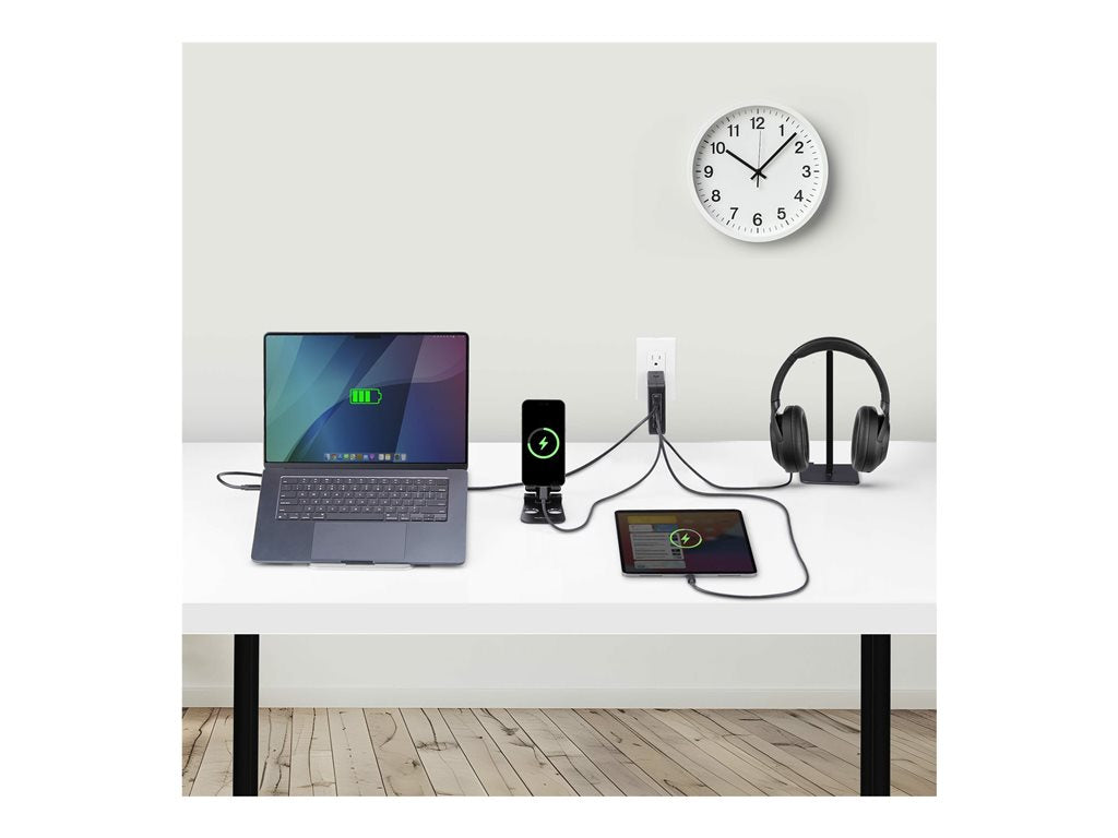 StarTech.com 140W USB-C Wall Charger, USB-C/USB-A, PD GaN Power Adapter - Power adapter - GaN technology - 140 Watt - 5 A - Power 3114GCU-WALL-CHARGER