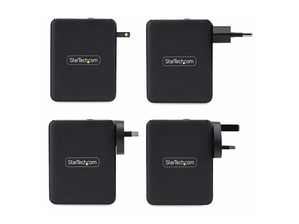 StarTech.com 140W USB-C Wall Charger, USB-C/USB-A, PD GaN Power Adapter - Power adapter - GaN technology - 140 Watt - 5 A - Power 3114GCU-WALL-CHARGER