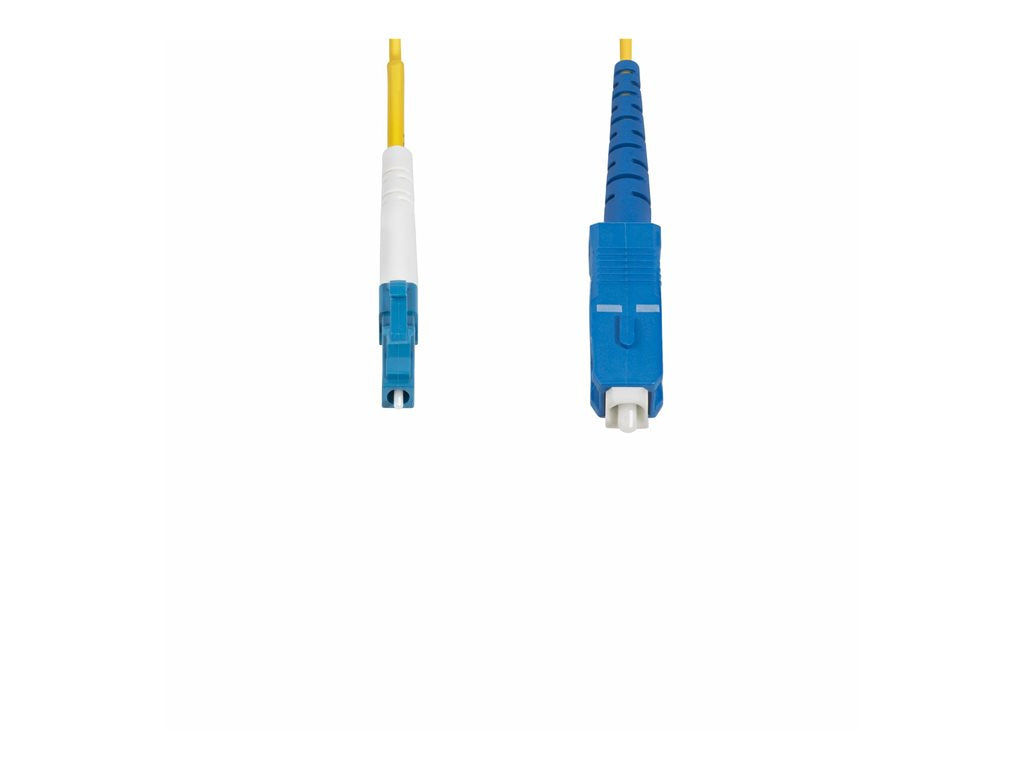 StarTech.com 15m (49.2ft) LC to SC (UPC) OS2 Single Mode Simplex Fiber Optic Cable, 9/125ï¿½m, Laser Optimized,