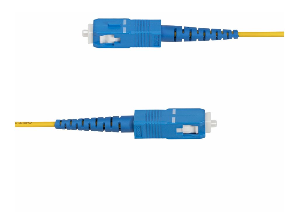 StarTech.com 15m (49.2ft) LC to SC (UPC) OS2 Single Mode Simplex Fiber Optic Cable, 9/125ï¿½m, Laser Optimized,