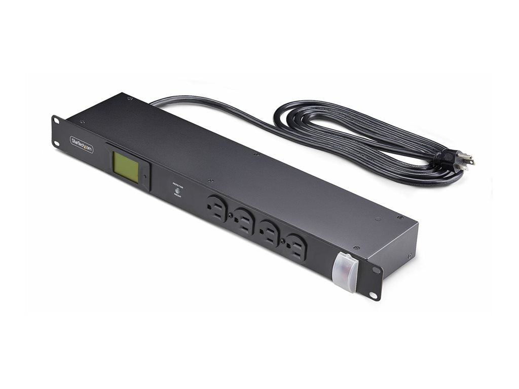 StarTech.com 16-Outlet Rack Mount Metered PDU, 1U Server Power Strip, TAA - Power distribution unit (rack-mountable) - AC 120 16NM8-RACK-MOUNT-PDU
