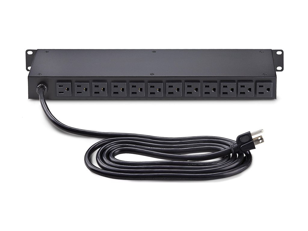StarTech.com 16-Outlet Rack Mount Metered PDU, 1U Server Power Strip, TAA - Power distribution unit (rack-mountable) - AC 120 16NM8-RACK-MOUNT-PDU