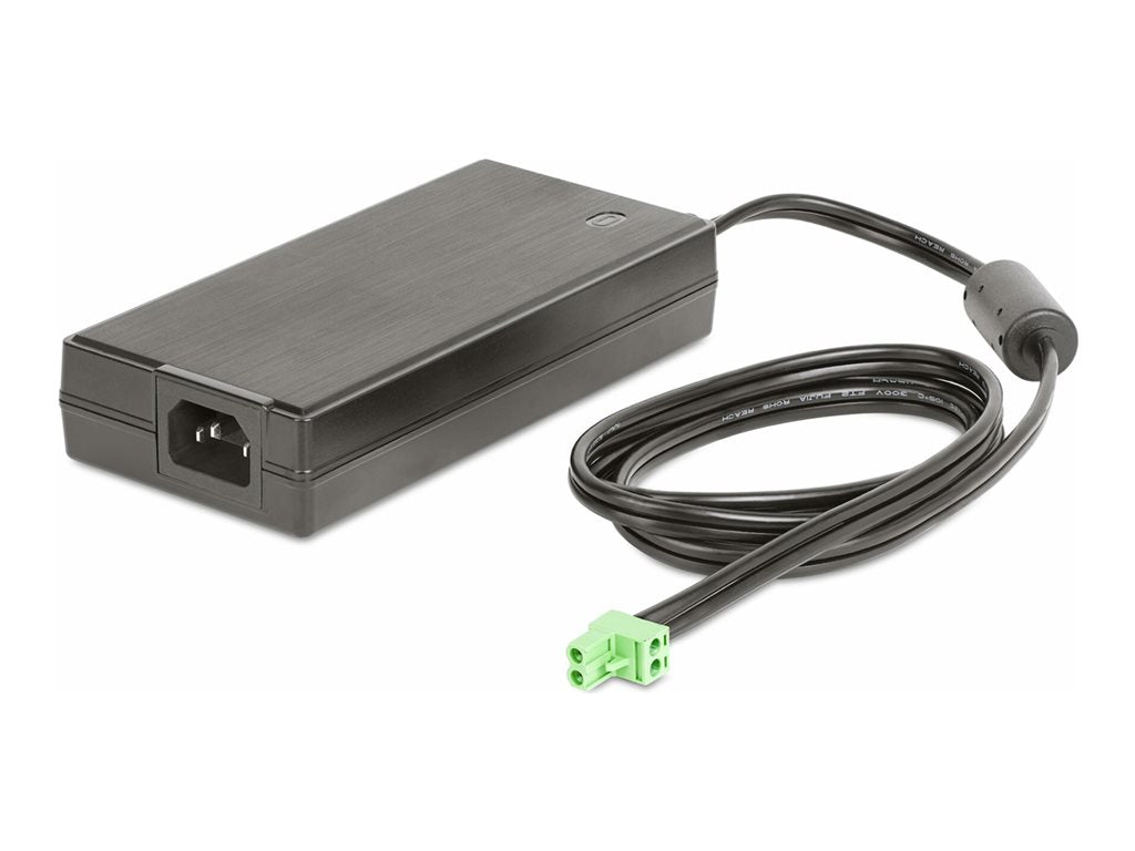 StarTech.com 160W Universal DC Power Adapter (24V/6.6A), 2-Wire Cord and 2/3-Pin Terminal Blocks, 100-240V AC/DC External Power 160W-POWER-ADAPTER