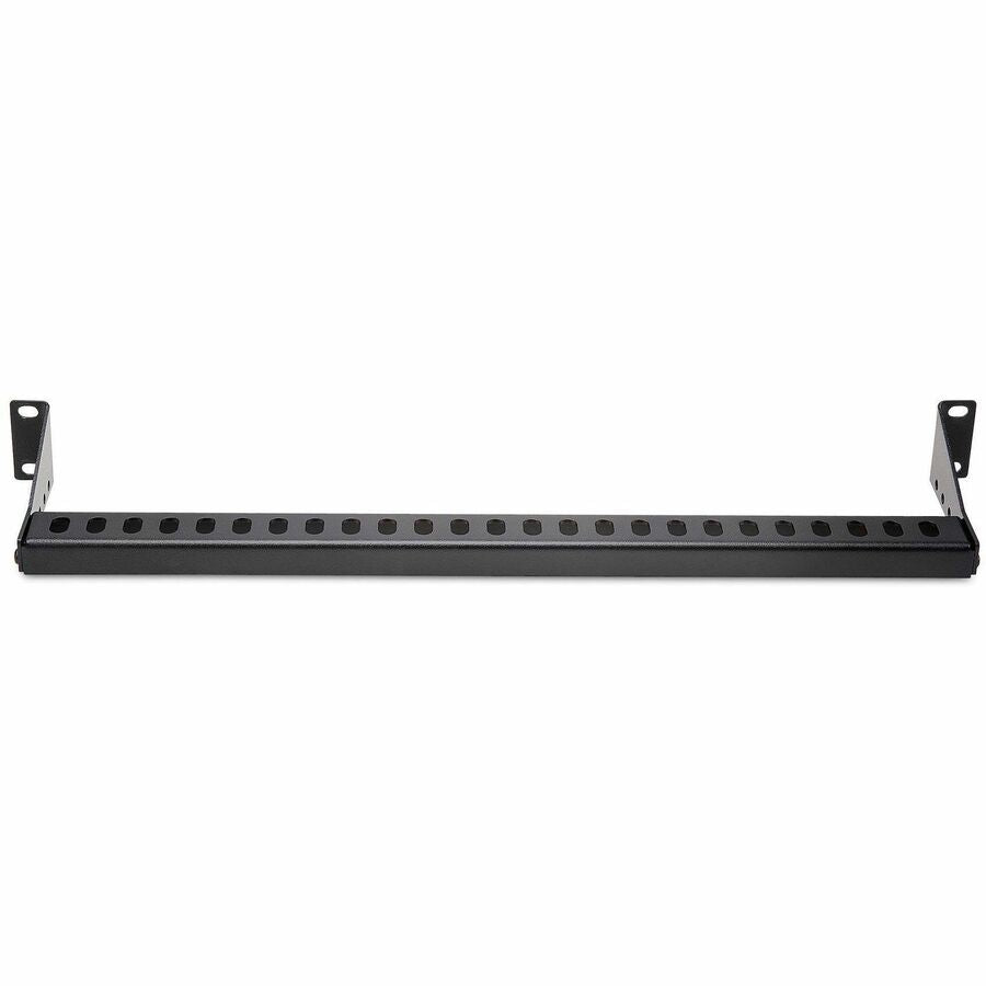 StarTech.com 1U Horizontal Cable Management Bar w/Adjustable Depth, 19" Rack-Mountable