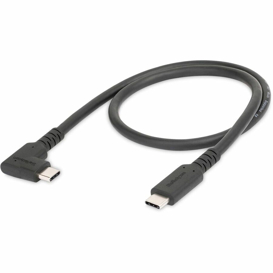 StarTech.com 1.6ft (50cm) Rugged Right Angle USB-C Cable, USB 3.2 Gen 2 (10 Gbps), USB C
