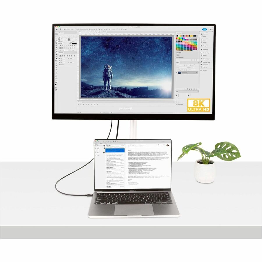 StarTech.com 1.6ft/50cm Thunderbolt 4 Cable, 40Gbps, 100W PD, 4K/8K Video,