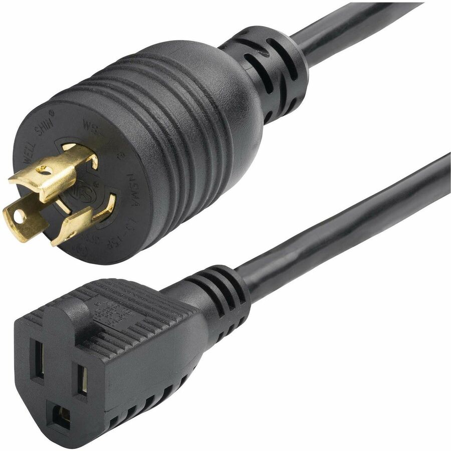 StarTech.com 1ft (30cm) Heavy Duty Power Cord Twist-Lock NEMA L5-15P to NEMA 5-15R 15A 125