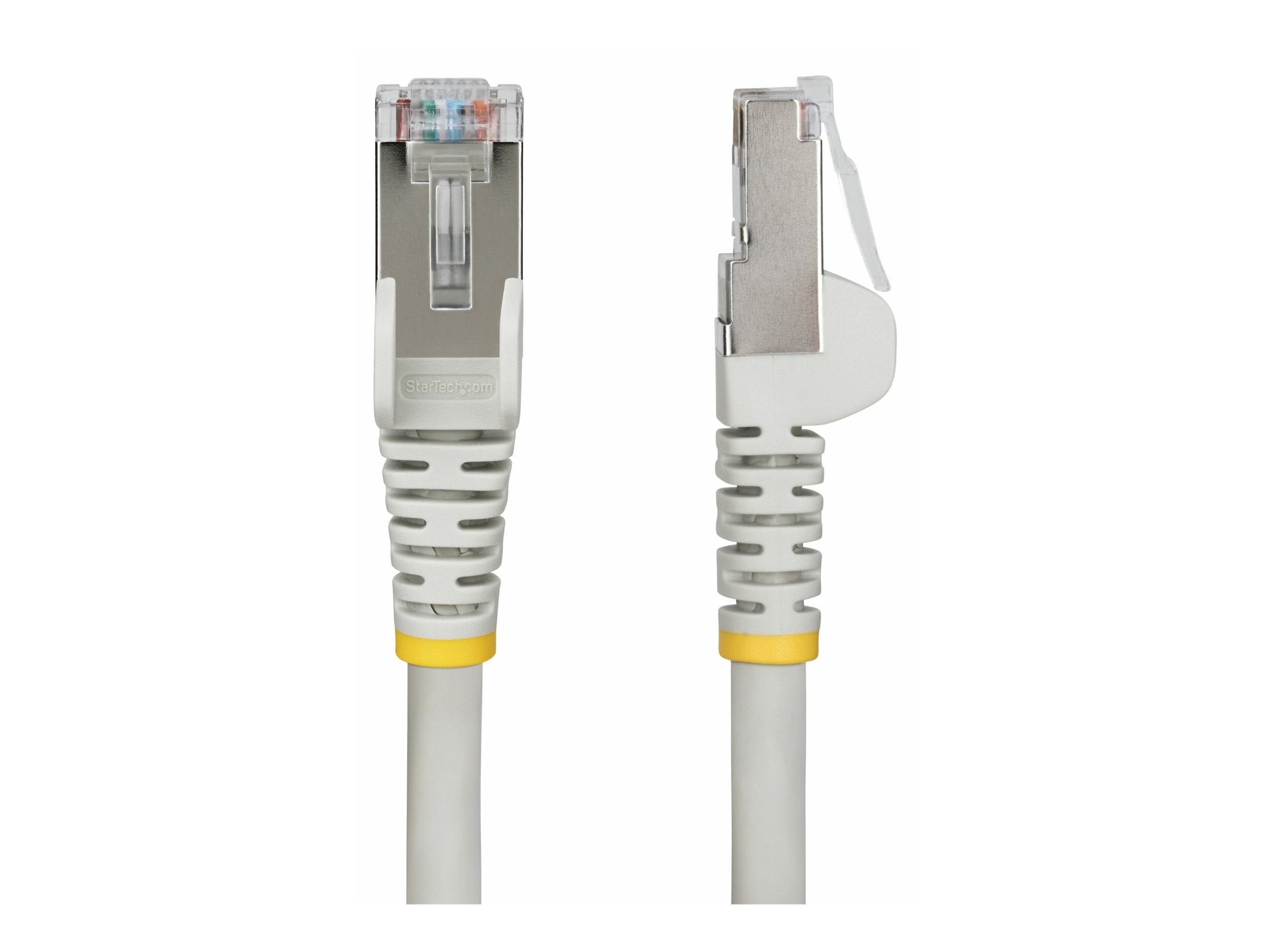 StarTech.com 1ft Gray CAT6a Ethernet Cable, Snagless, S/FTP, 10G, LSZH - Patch cable - RJ-45 (M) to RJ-45 (M) - 1 ft - 0.2 in NLGR-1F-CAT6A-PATCH