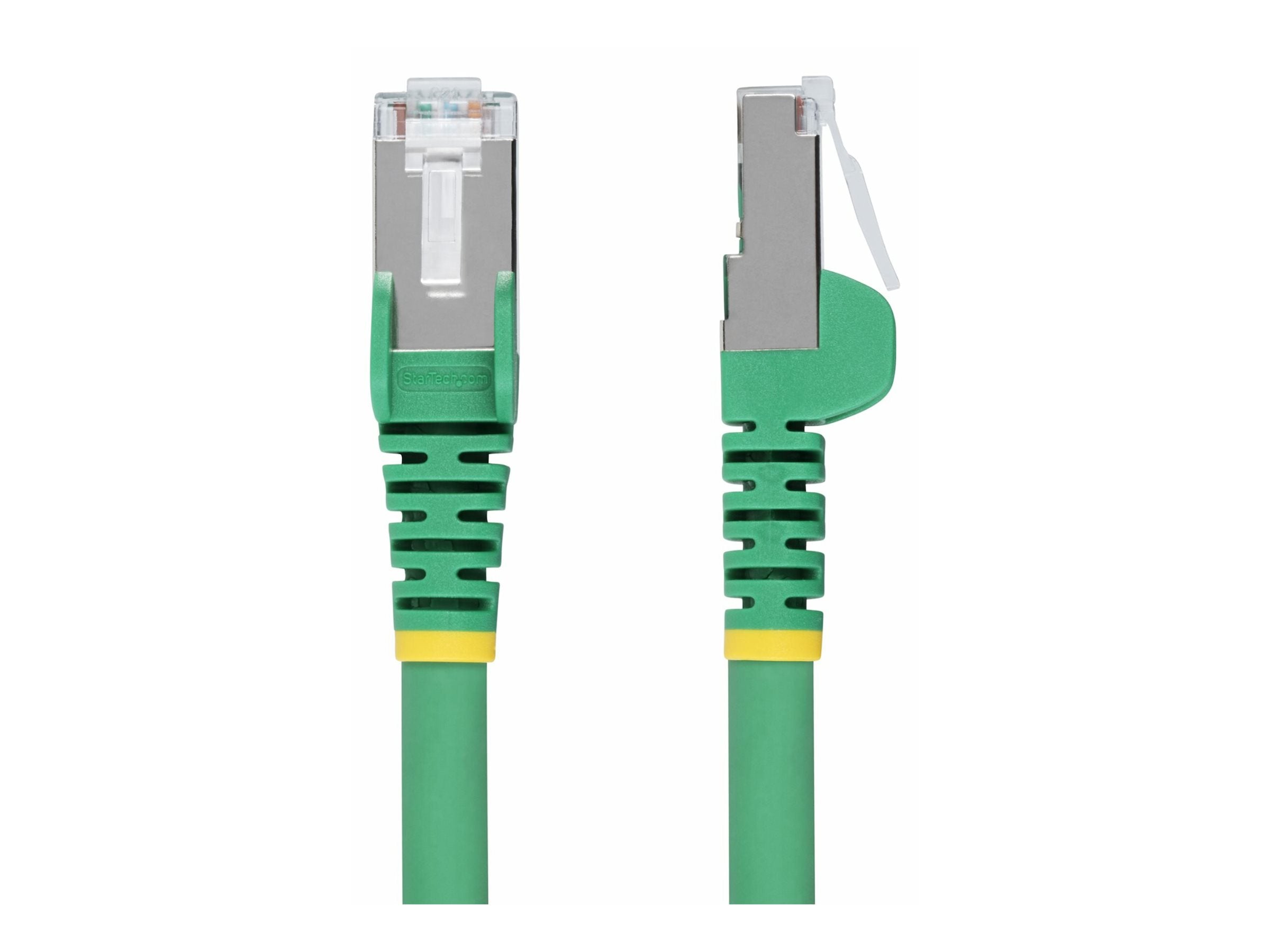 StarTech.com 1ft Green CAT6a Ethernet Cable, Snagless, S/FTP, 10G, LSZH - Patch cable - RJ-45 (M) to RJ-45 (M) - 1 ft - 0.2 in NLGN-1F-CAT6A-PATCH