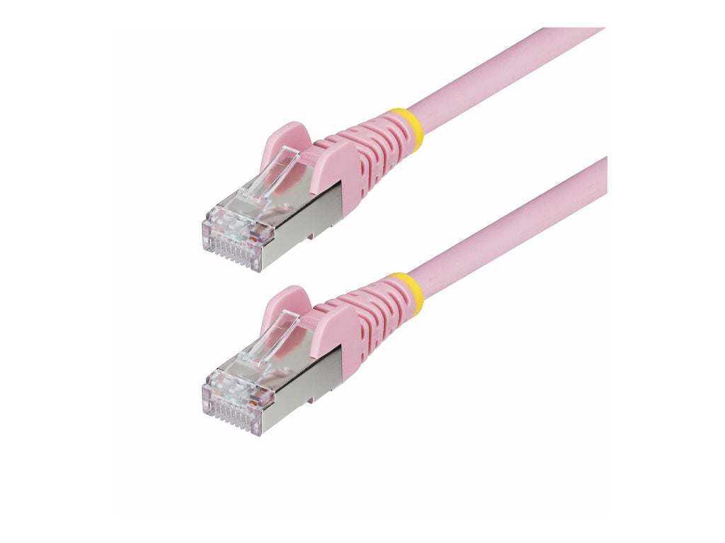 StarTech.com 1ft Pink CAT6a Ethernet Cable, Snagless, S/FTP, 10G, LSZH - Patch cable - RJ-45 (M) to RJ-45 (M) - 1 ft - 0.2 in NLPN-1F-CAT6A-PATCH