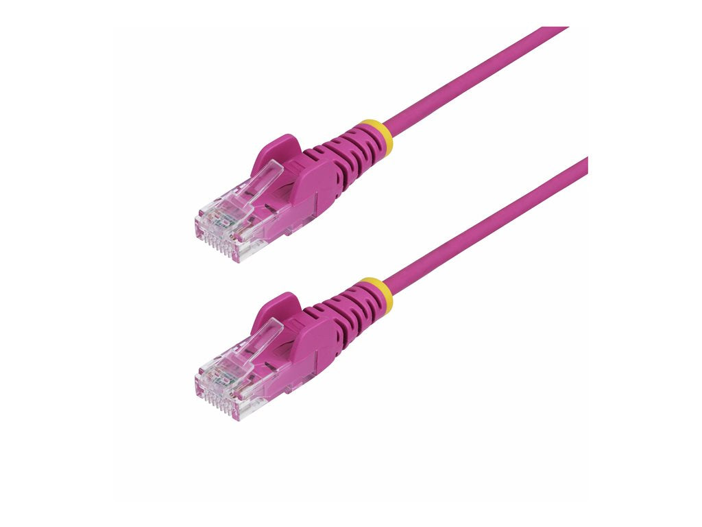 StarTech.com 1ft Pink Slim CAT6 Ethernet Cable, Snagless, 28AWG, LSZH - Patch cable - RJ-45 (M) to RJ-45 (M) - 1 ft - 0.1 in N6PAT1PKS