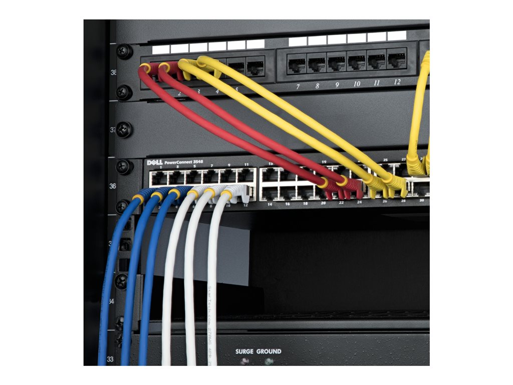 StarTech.com 1ft Red CAT6a Ethernet Cable, Snagless, S/FTP, 10G, LSZH - Patch cable - RJ-45 (M) to RJ-45 (M) - 1 ft - 0.2 in NLRD-1F-CAT6A-PATCH