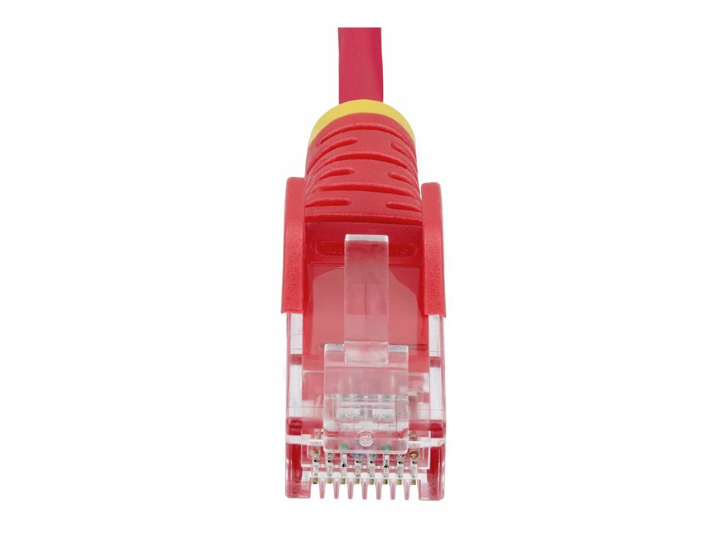 StarTech.com 1ft Red Slim CAT6 Ethernet Cable, Snagless, 28AWG, LSZH - Patch cable - RJ-45 (M) to RJ-45 (M) - 1 ft - UTP - CAT N6PAT1RDS