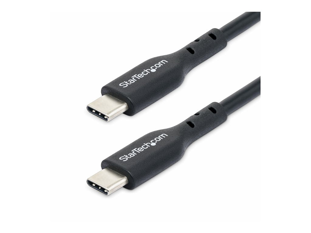 StarTech.com 1m (3ft) USB C Charging Cable, USB-C Cable, USB 2.0 Type-C Laptop Charger Cord, 60W 3A Power Delivery, TPE Jacket, USB2CC1MNC