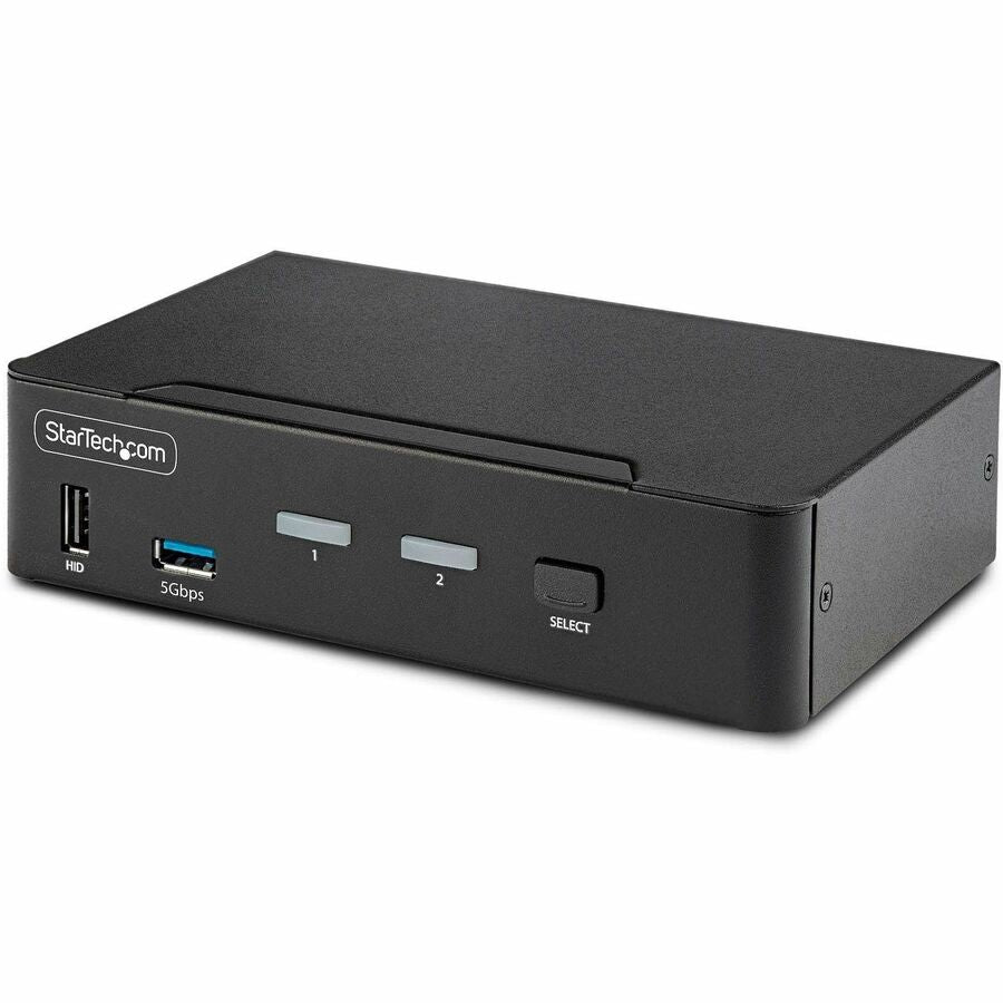 StarTech.com 2-Port DisplayPort 1.4 KVM Switch, 8K 60Hz / 4K 144Hz, 2x USB 3.0 Ports, 4x