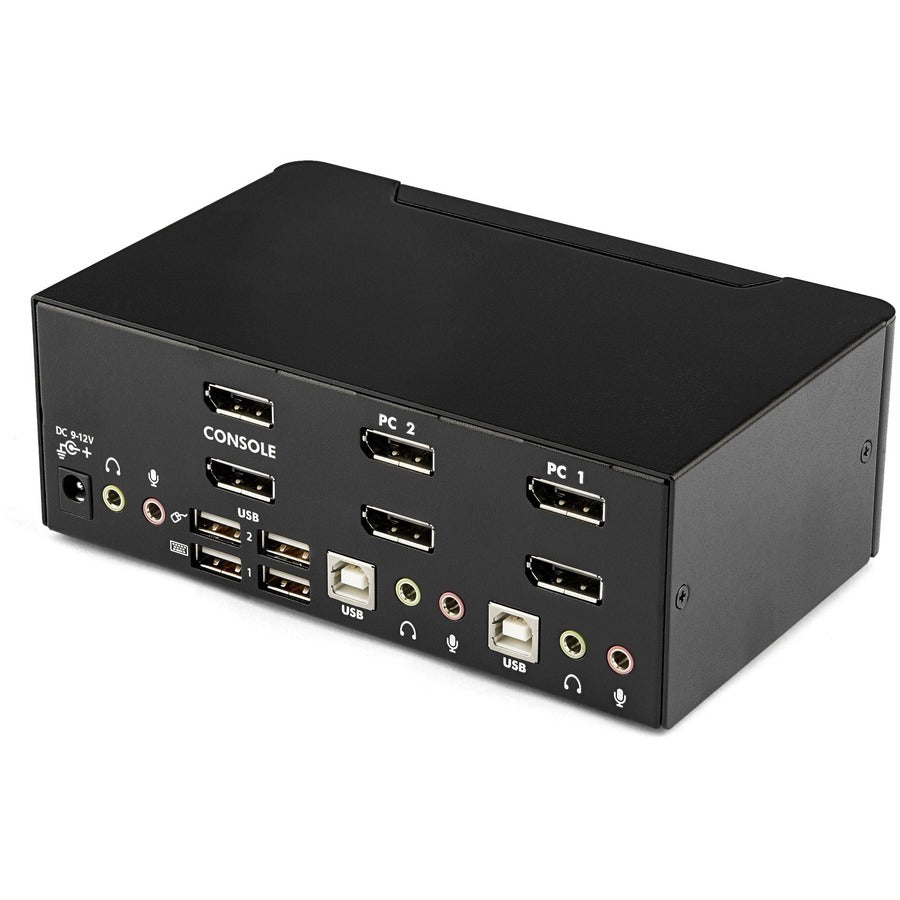 StarTech.com 2 Port Dual DisplayPort USB KVM Switch with Audio & USB 2.0 Hub SV231DPDDUA
