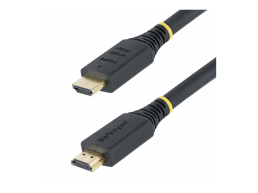 StarTech.com 25ft (7.6m) Premium Certified High Speed HDMI Cable, 4K60Hz - Premium High Speed - HDMI cable with Ethernet - HDMI HDMI2-CABLE-4K60-25F
