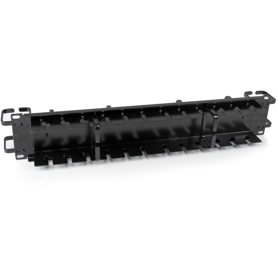 StarTech.com 2U Double-Sided Horizontal / Vertical Cable Management Panel with Finger