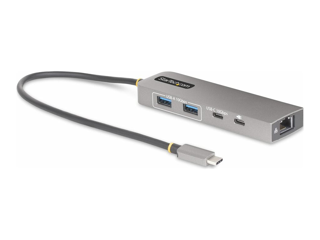 StarTech.com 3-Port USB-C Hub with 2.5 Gigabit Ethernet and 100W Power Delivery Passthrough Laptop Charging, USB-C to 2x USB-A/1x 10G2A1C25EPD-USB-HUB